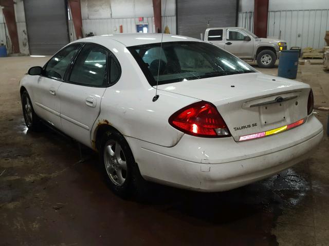 1FAFP53203G235399 - 2003 FORD TAURUS SE WHITE photo 3