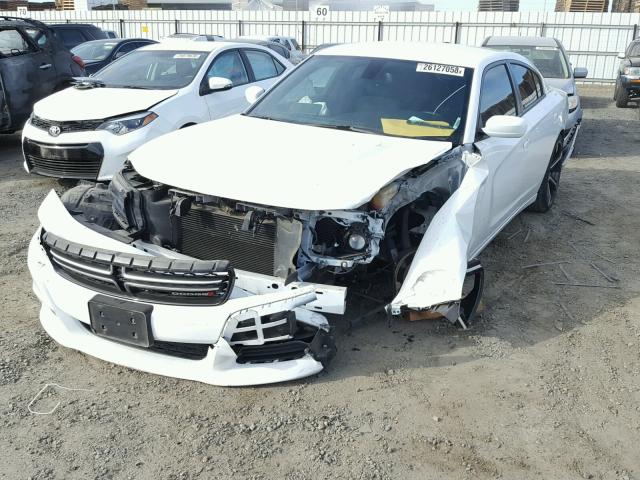 2C3CDXBG5GH173138 - 2016 DODGE CHARGER SE WHITE photo 2