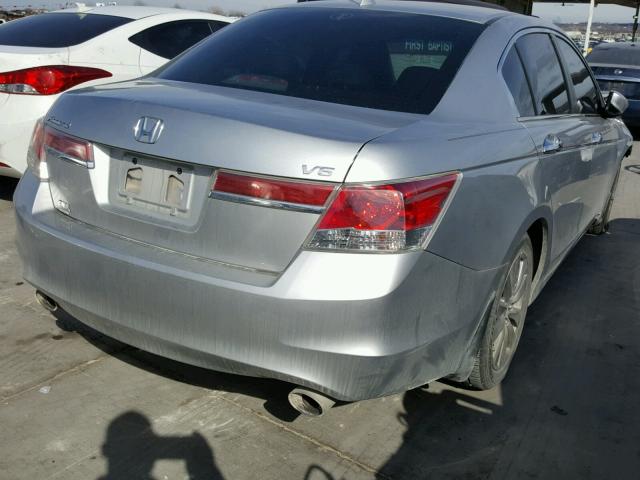 1HGCP3F89CA032372 - 2012 HONDA ACCORD EXL SILVER photo 4