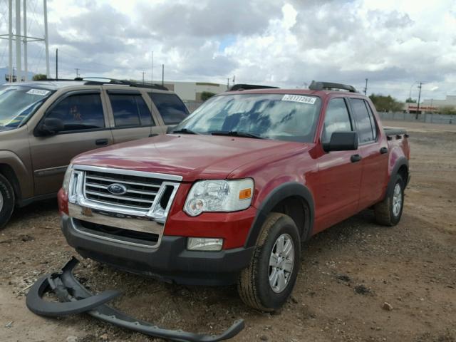 1FMEU31E89UA18480 - 2009 FORD EXPLORER S RED photo 2