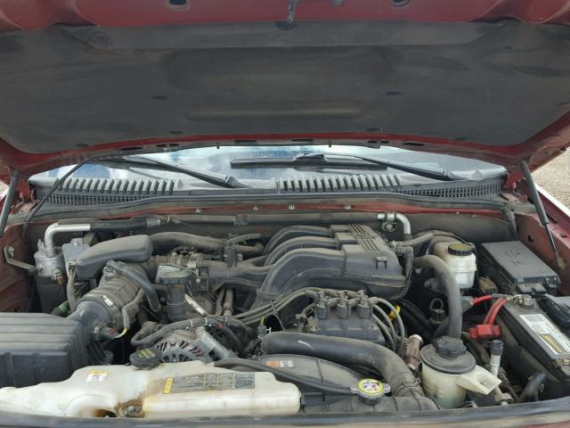 1FMEU31E89UA18480 - 2009 FORD EXPLORER S RED photo 7