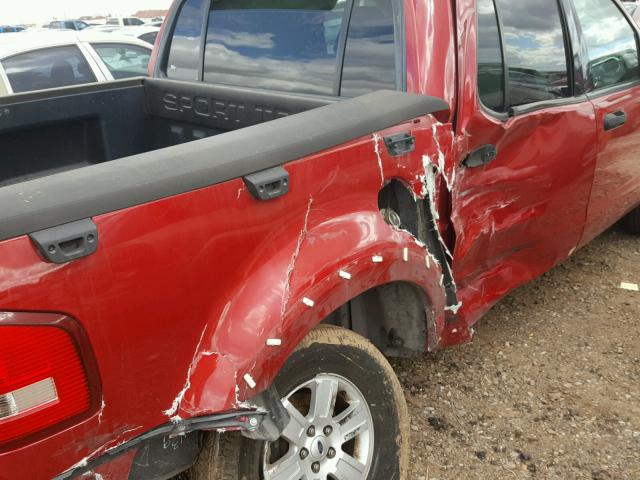 1FMEU31E89UA18480 - 2009 FORD EXPLORER S RED photo 9