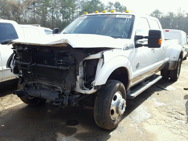 1FT8W3DT7BEA12272 - 2011 FORD F350 SUPER WHITE photo 2