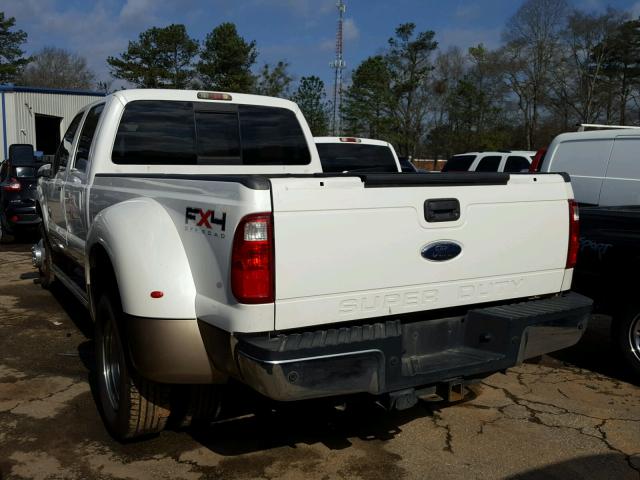 1FT8W3DT7BEA12272 - 2011 FORD F350 SUPER WHITE photo 3