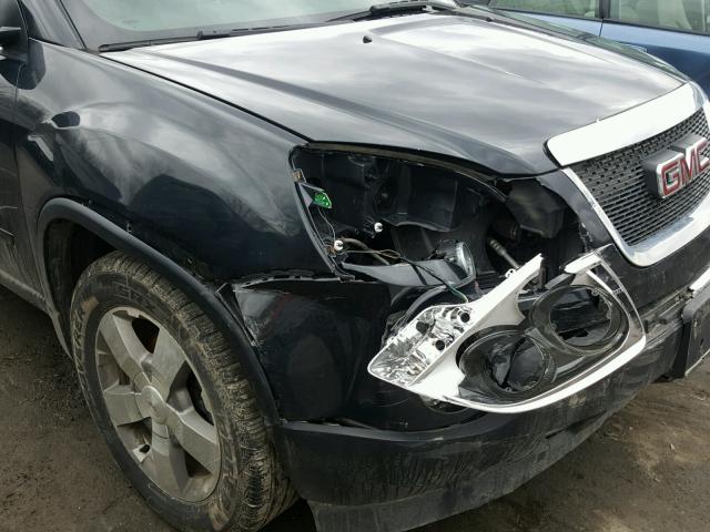 1GKKVSED6BJ161570 - 2011 GMC ACADIA SLT შავი ფოტო 9