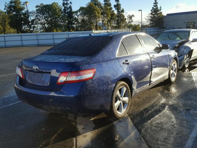 4T1BF3EK6BU635931 - 2011 TOYOTA CAMRY BASE BLUE photo 4