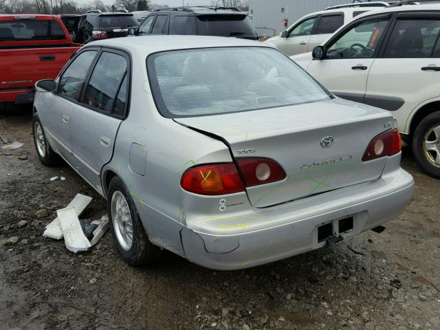 2T1BR12E41C446849 - 2001 TOYOTA COROLLA CE GRAY photo 3