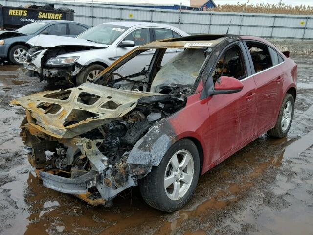 1G1PG5S99B7289076 - 2011 CHEVROLET CRUZE LT BURGUNDY photo 2