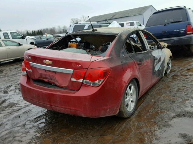 1G1PG5S99B7289076 - 2011 CHEVROLET CRUZE LT BURGUNDY photo 4