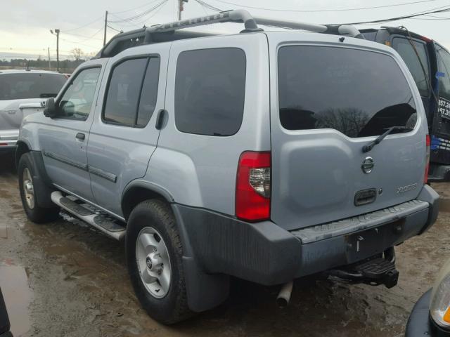 5N1ED28Y02C554605 - 2002 NISSAN XTERRA XE SILVER photo 3