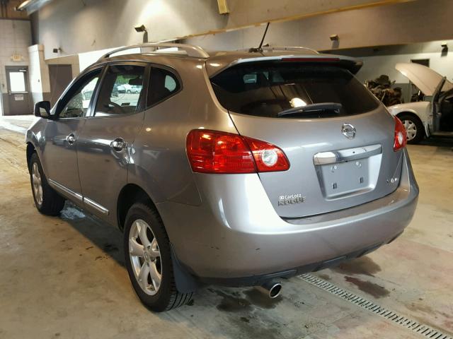 JN8AS5MVXBW675750 - 2011 NISSAN ROGUE S GRAY photo 3