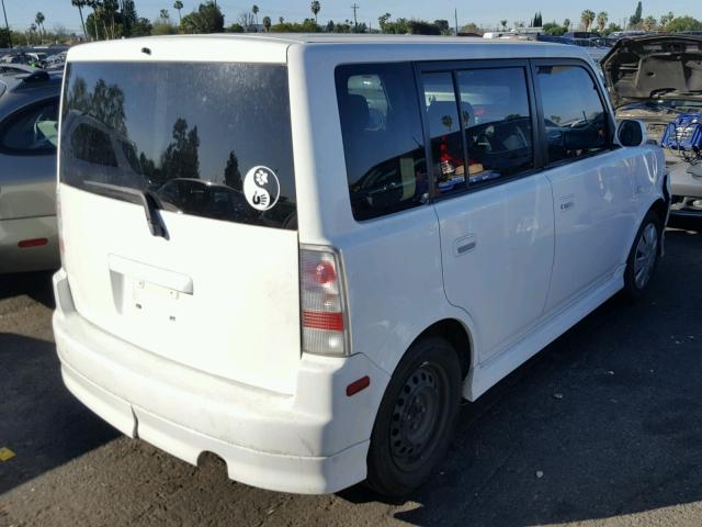 JTLKT324364047188 - 2006 TOYOTA SCION XB WHITE photo 4