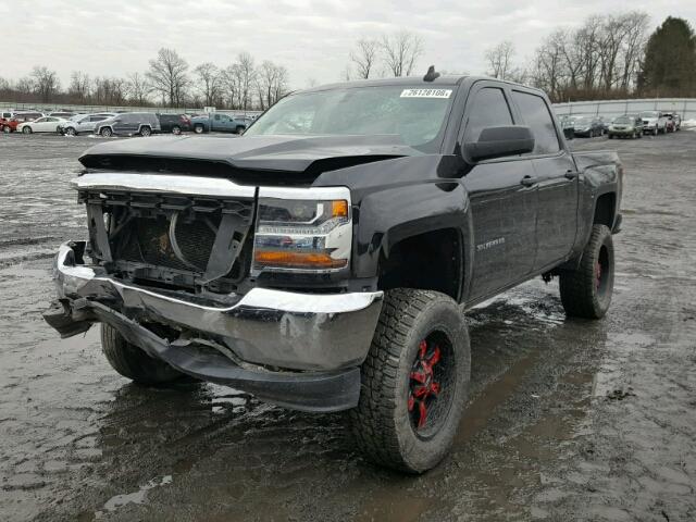 3GCUKNEC3GG372014 - 2016 CHEVROLET SILVERADO BLACK photo 2