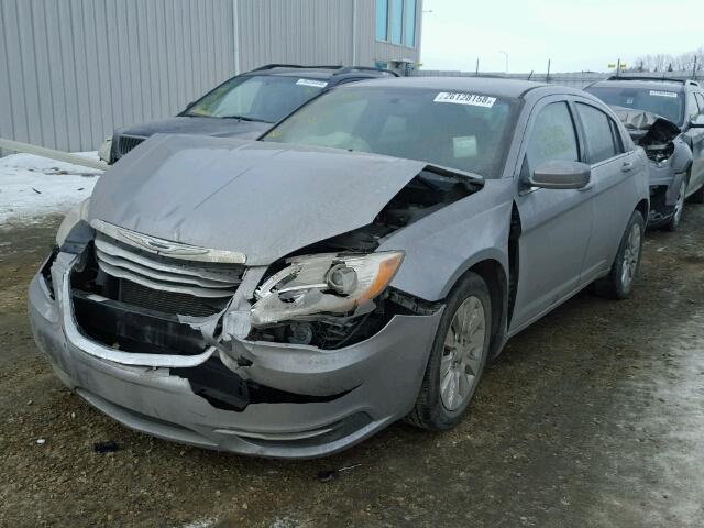 1C3CCBAB3DN524367 - 2013 CHRYSLER 200 LX SILVER photo 2