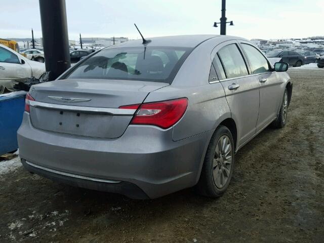 1C3CCBAB3DN524367 - 2013 CHRYSLER 200 LX SILVER photo 4