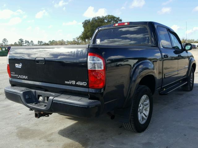 5TBDT48125S474915 - 2005 TOYOTA TUNDRA DOU BLACK photo 4