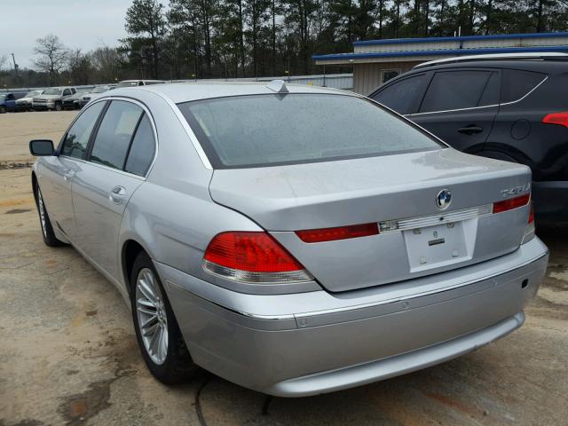 WBAGN63493DS44693 - 2003 BMW 745 LI SILVER photo 3