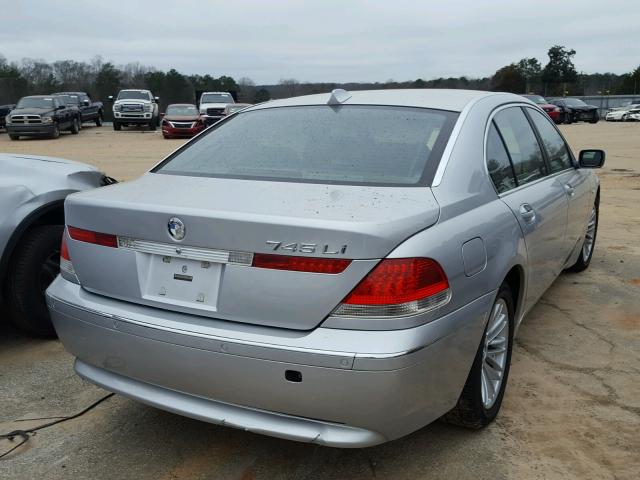 WBAGN63493DS44693 - 2003 BMW 745 LI SILVER photo 4