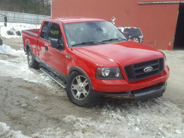 1FTPX14565NB88801 - 2005 FORD F150 RED photo 1