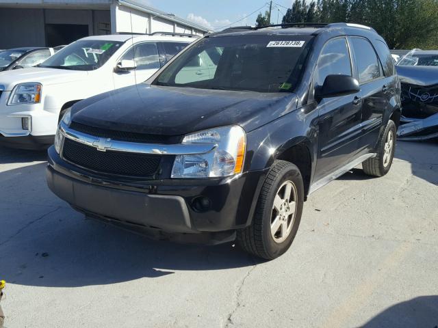 2CNDL63F256180491 - 2005 CHEVROLET EQUINOX LT BLACK photo 2