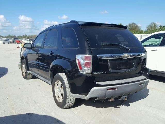 2CNDL63F256180491 - 2005 CHEVROLET EQUINOX LT BLACK photo 3