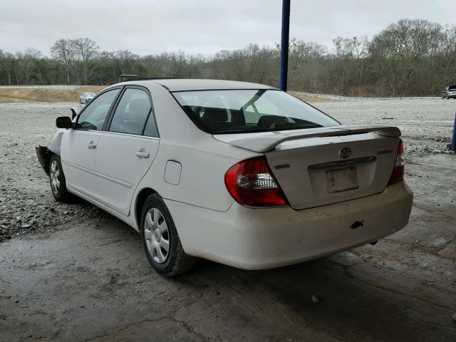 4T1BE32K12U015723 - 2002 TOYOTA CAMRY LE WHITE photo 3