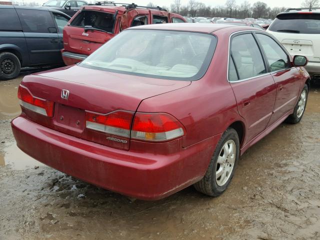 1HGCG55632A025718 - 2002 HONDA ACCORD EX MAROON photo 4