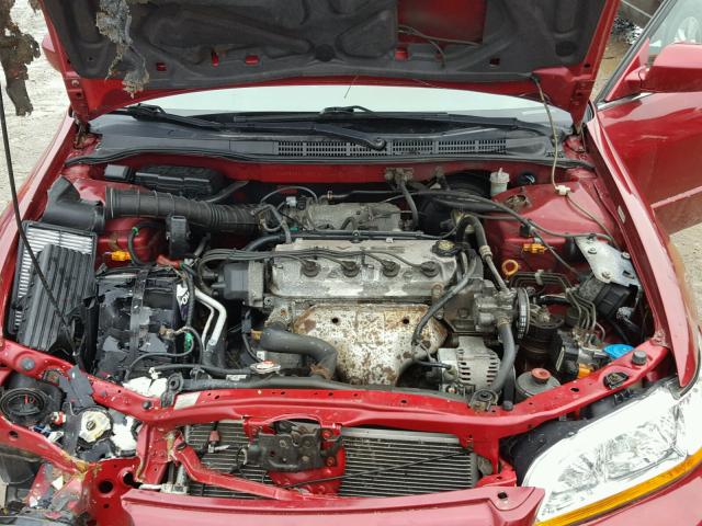 1HGCG55632A025718 - 2002 HONDA ACCORD EX MAROON photo 7