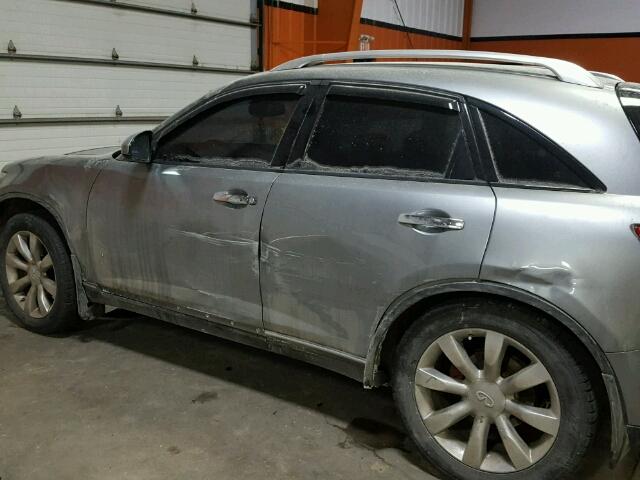 JNRBS08W64X400749 - 2004 INFINITI FX45 GRAY photo 9