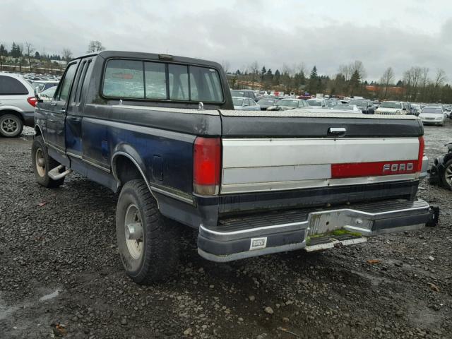 1FTHX26G4LKB10136 - 1990 FORD F250 BLACK photo 3