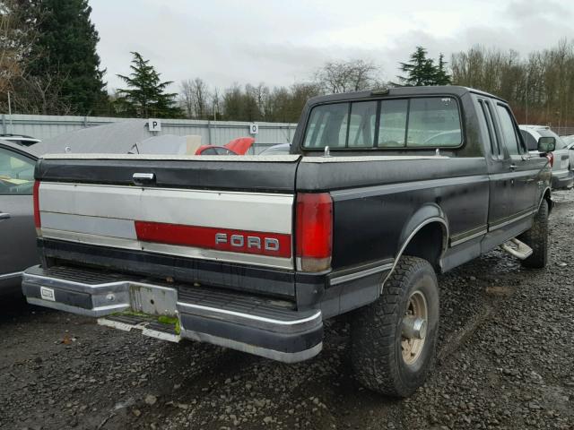 1FTHX26G4LKB10136 - 1990 FORD F250 BLACK photo 4