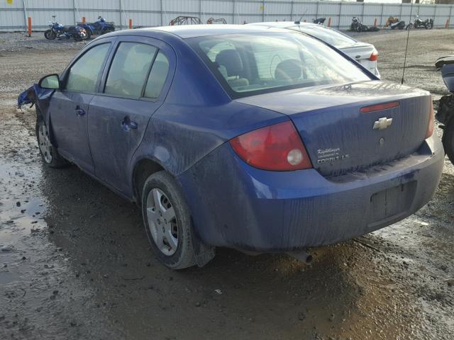 1G1AK55F977156735 - 2007 CHEVROLET COBALT LS BLUE photo 3