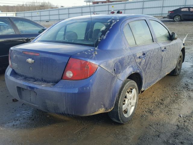 1G1AK55F977156735 - 2007 CHEVROLET COBALT LS BLUE photo 4