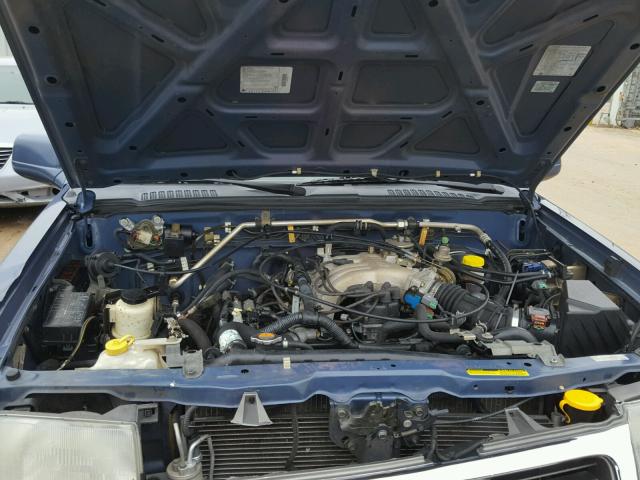 1N6ED27TXYC345582 - 2000 NISSAN FRONTIER C BLUE photo 7