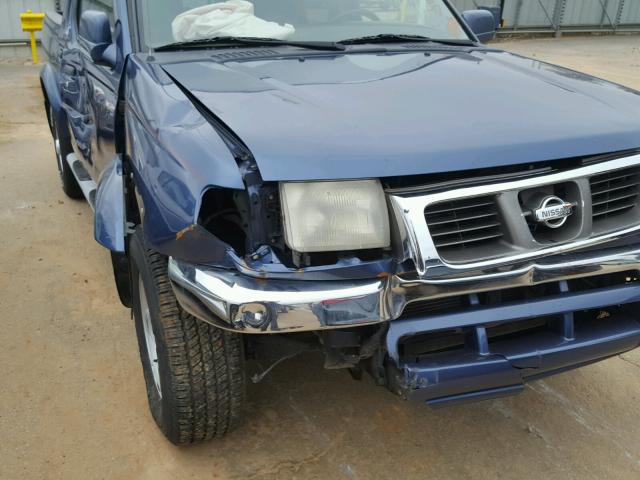 1N6ED27TXYC345582 - 2000 NISSAN FRONTIER C BLUE photo 9