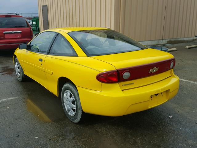 1G1JC12F447169298 - 2004 CHEVROLET CAVALIER YELLOW photo 3