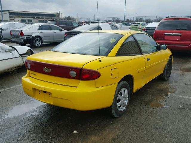 1G1JC12F447169298 - 2004 CHEVROLET CAVALIER YELLOW photo 4