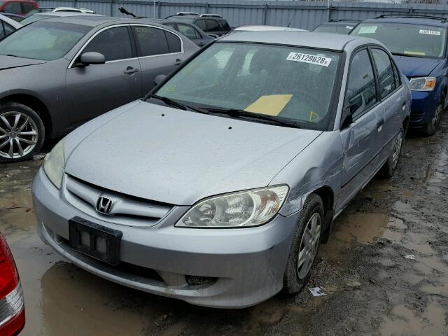 2HGES16374H918452 - 2004 HONDA CIVIC DX V SILVER photo 2