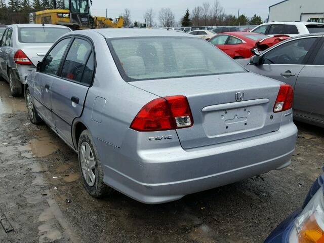 2HGES16374H918452 - 2004 HONDA CIVIC DX V SILVER photo 3