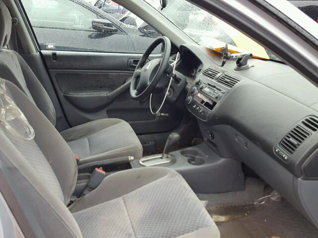 2HGES16374H918452 - 2004 HONDA CIVIC DX V SILVER photo 5