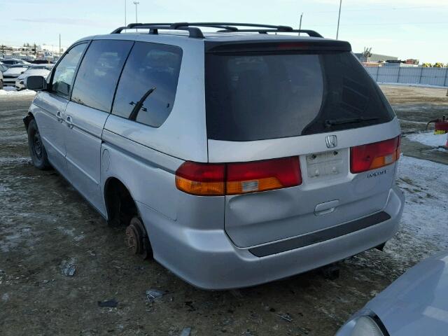 2HKRL18662H014424 - 2002 HONDA ODYSSEY EX SILVER photo 3