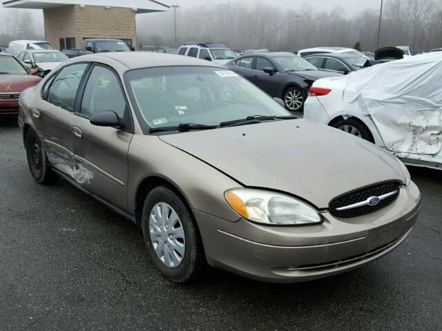 1FAFP52U82G179407 - 2002 FORD TAURUS LX TAN photo 1