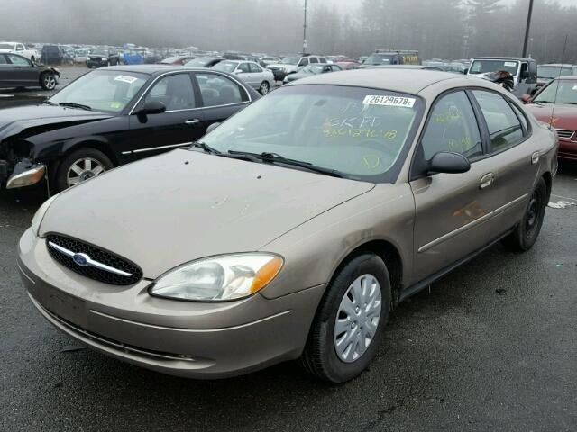 1FAFP52U82G179407 - 2002 FORD TAURUS LX TAN photo 2