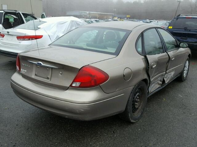 1FAFP52U82G179407 - 2002 FORD TAURUS LX TAN photo 4