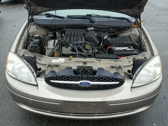 1FAFP52U82G179407 - 2002 FORD TAURUS LX TAN photo 7