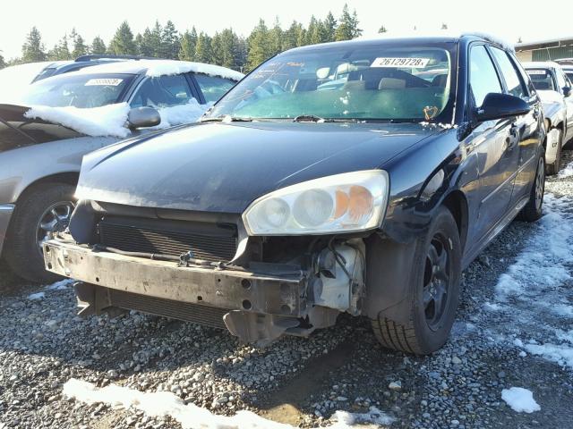1G1ZT61886F233595 - 2006 CHEVROLET MALIBU MAX შავი ფოტო 2