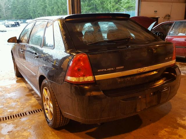 1G1ZT61886F233595 - 2006 CHEVROLET MALIBU MAX შავი ფოტო 3