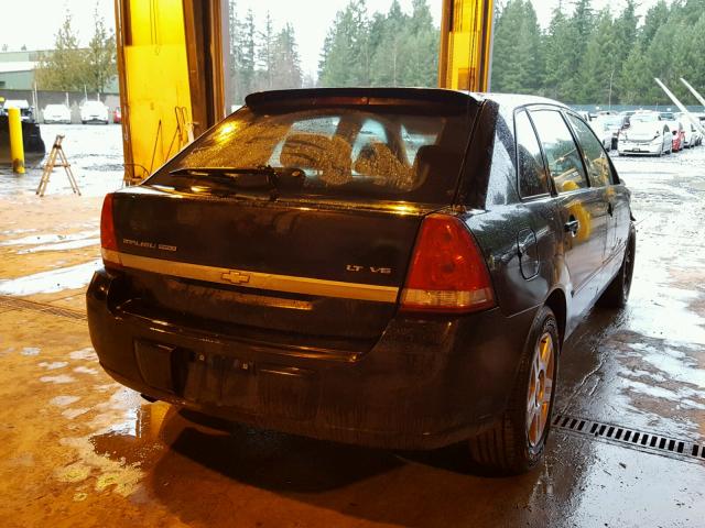 1G1ZT61886F233595 - 2006 CHEVROLET MALIBU MAX შავი ფოტო 4