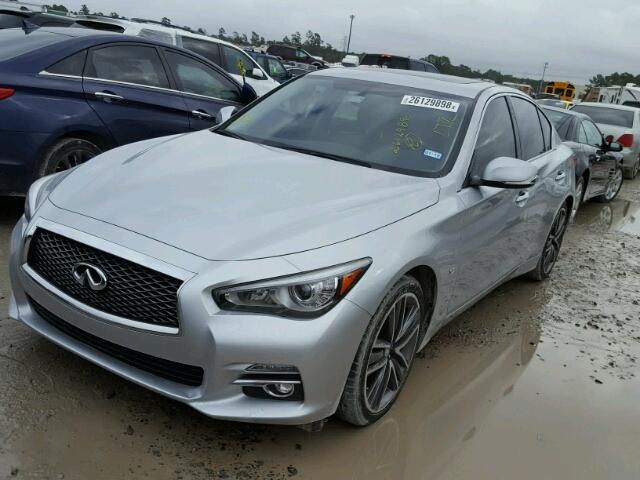 JN1BV7AP3FM331948 - 2015 INFINITI Q50 BASE SILVER photo 2