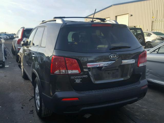 5XYKTCA62CG260483 - 2012 KIA SORENTO BA GREEN photo 3